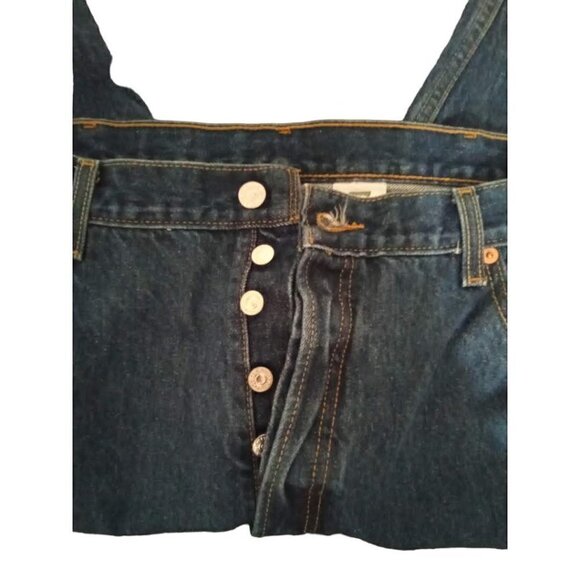 LEVI'S 501 XX Dark Wash Straight Leg Button Fly Jeans Sz 42x34 - Picture 6 of 9